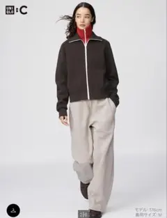 【即日発送】【美品】UNIQLO C スウェットワイドパンツ