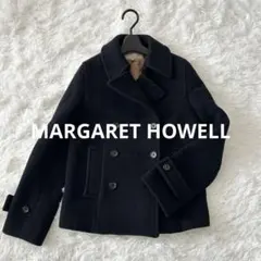 【高級カシミヤ混】マーガレットハウエル　ウールコート　Pコート　美品　アウター