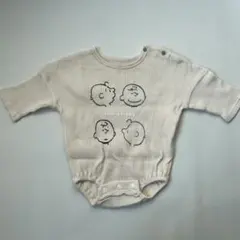 ベビー ワッフルロンパース チャーリーブラウン 70cm 淡色