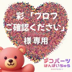 彩 「プロフご確認ください」様　専用ページ