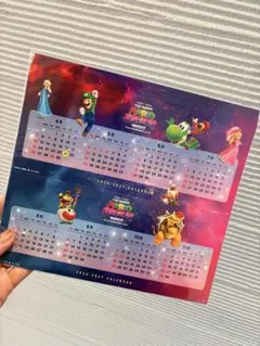 前売り特典　スーパーマリオギャラクシームービー 第二弾購入特典カレンダー