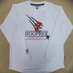 HOOPREX バスケットボール 長袖ウェア ホワイト(S寸)