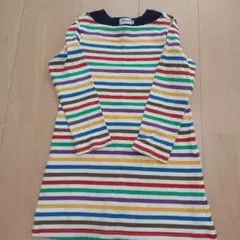 ミキハウス ストライプ ワンピース 110