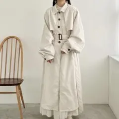 poppy トレンチワンピ ホワイト あさぎーにょ トレンチコート 