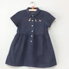 ファミリア ワンピース デニム風　110