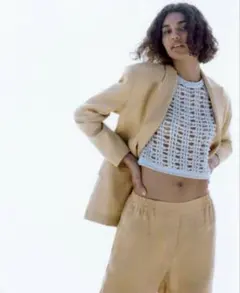 ZARA ベージュ セットアップ