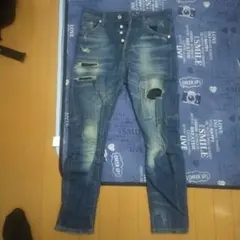 ZARA ダメージデニムパンツ EUR 38