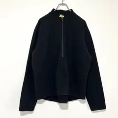 n1289【ジャーナルスタンダード】ハーフジップ フリース プルオーバー 黒 Lのサムネイル