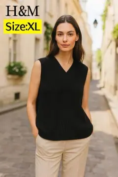 【一点物】H&M レディース トップス 袖なし XLサイズ a4