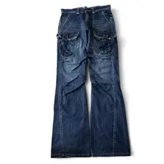 archive Edwin cargo flare denim y2k