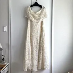 オフショルダー ロングドレス