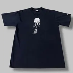 90s USA製 ムンクの叫び　Tシャツ　XL ブラック　アート　シアトル美術館