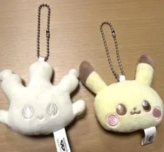 ポケピース　ぬいぐるみ キーホルダー　ピカチュウ　マホミル