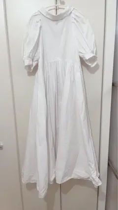 snidel パフスリーブボリュームワンピース