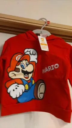 タグ付き　未使用　スーパーマリオ パーカー 110cm キッズ マリオ
