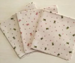 カエル柄　綿麻生地 3枚セット