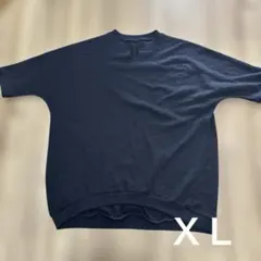 半袖　黒　ブラック　春　スウェット　ゆったりサイズ　ＸＬ