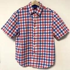 GapKids 半袖チェックシャツ 130cm