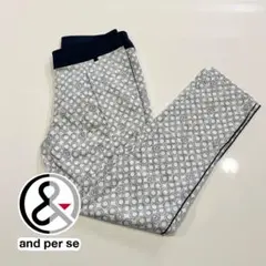 【新品】and per se 防風ゴルフパンツ L