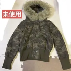 【未使用】ROGER AND RAW フードファースウェットブルゾン迷彩柄のサムネイル