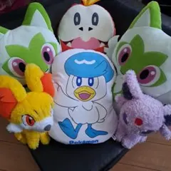 お値下げ!!美品!!ポケモン クッション&ぬいぐるみセット