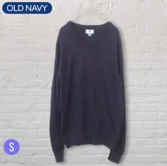 OLD NAVY Vネックニット セーター パープル S 薄手のサムネイル