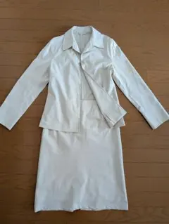 ホワイト ジャケット スカート セット