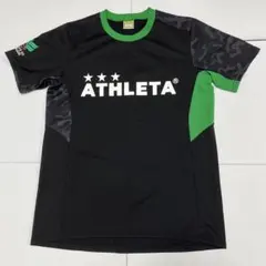 ATHLETA アスレタ 半袖ドライTシャツ 黒 Mサイズ トレーニングウェア