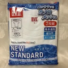 新品未開封　B.V.D. カノコ編み 丸首Tシャツ 2枚組 Lサイズ