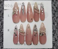 #ネイルチップ#ロングネイル#ベイビーブーマー#スナ系#ワンホン【即購入OK!】