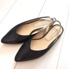 FABIO RUSCONI ストラップパンプス　ブラック　３７