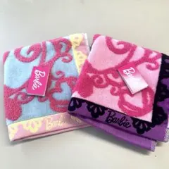Barbie タオルハンカチ 2枚セット