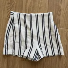 美】ZARA ザラ ベイシック ショート ハイウエスト パンツ XS ショーツ