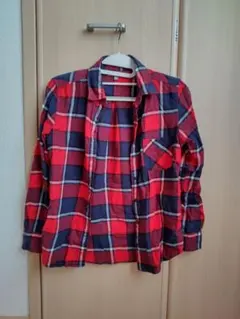 UNIQLO フランネルチェックシャツ S 長袖