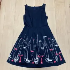 Tommy Hilfiger ネイビー ノースリーブ ワンピース　M 細身サイズのサムネイル