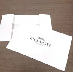 コーチ COACH 箱のみ ギフトボックス 長財布用 白 ロゴ黒