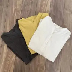 ノースリーブシャツ　3色組