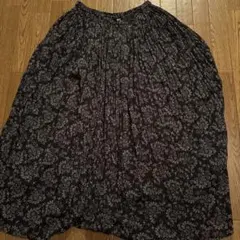 UNIQLO :C ペイズリー柄 ロングフレアスカート