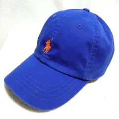 ポロラルフローレン ブルー コットン キャップ