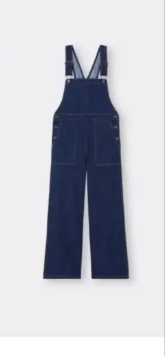 GU JEANS デニムサロペット オーバーオール　ブルー　S