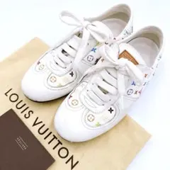 LOUIS VUITTON Multicolor Monogram Sneakers, Size 35