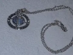 M*様 ヴィヴィアン オーブネックレス 青 水色 大きめ