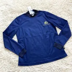 未使用 フィッチェゴルフ 長袖 モックネック シャツ紺 レディースS カットソー