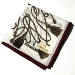 新品未使用　TRUSSARDI　トラサルディ　大判　ハンカチ　タッセル