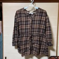 niko and ... ブラウン系チェック 長袖シャツ サイズ3