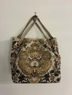 花柄刺繍トートバッグ