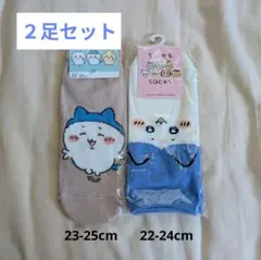 ハチワレ靴下 22-24cm 新品