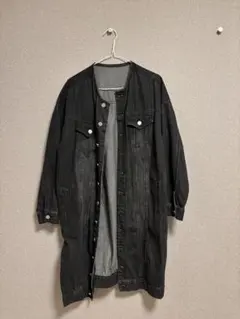 ロングブラックデニムジャケット