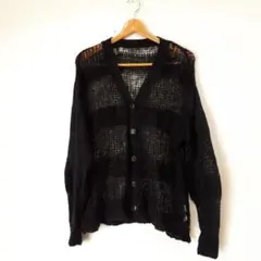 AZUL by MOUSSY 透け ニット カーディガン 春 重ね着