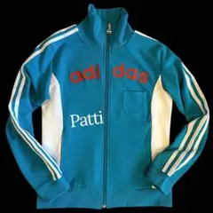 adidas blue ✴︎3本ライン✴︎ジャージ上　美品